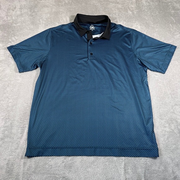 Deolax Golf Polo Shirt Mens XL Blue Performance Moisture Wicking Athletic Fit - Picture 1 of 7
